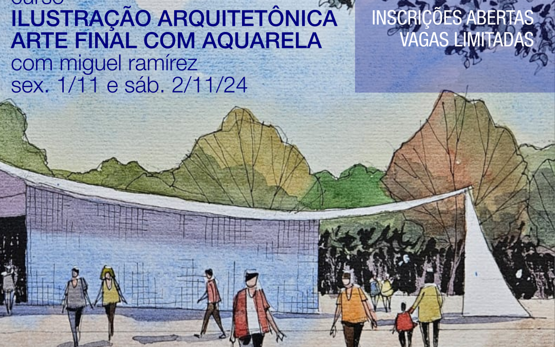 Curso — Ilustração arquitetônica: arte final com aquarela