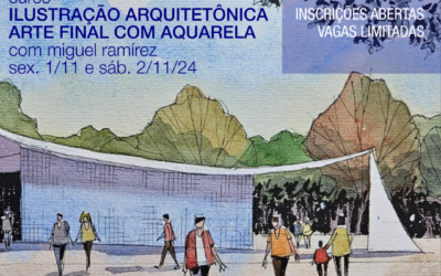 Curso — Ilustração arquitetônica: arte final com aquarela